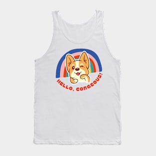 Hello, corgeous! Tank Top